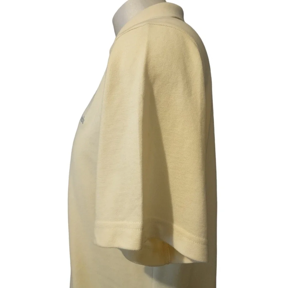 Columbia Polo Shirt Mens Medium Golf Casual Omni-Wick blend 3 button Logo Yellow - Picture 6 of 12
